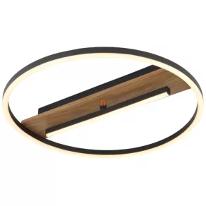   Lampă LED rotundă pentru tavan cu efect de lemn - Pikara Globo 67321-24