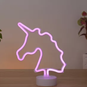   Lampă decorativă cu LED-uri neon, unicorn - Unicorn II Globo 28065