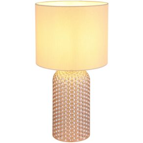   Lampă de masă, culoare șampanie, 50 cm - Sofia Globo 21735CH - 1xE27, 230 V, IP20, cablu de 1,3 metri