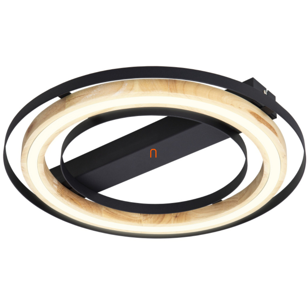 Lampa LED de tavan cu comutator de perete, cu ramă din lemn - Rilas Globo 62374608X