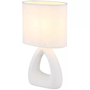   Lampă de birou, 30 cm, albă - Triangle Globo 21731W - 1xE14, 230 V, IP20, cablu de 1,3 metri