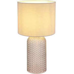   Lampă de masă în culoarea gri, 50 cm - Sofia Globo 21735G - 1xE27, 230 V, IP20, cablu de 1,3 metri