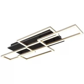   Lampă LED de tavan cu telecomandă, aspect de lemn - Jeffry Globo 67359-40A