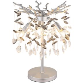   Lampă LED de masă de designer cu decorațiuni din cristal, 50 cm - Queena Globo 64138TS