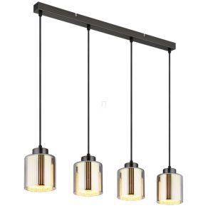   Lampă suspendată cu abajur din sticlă, 4 socluri - Felicia Globo 16056-4H