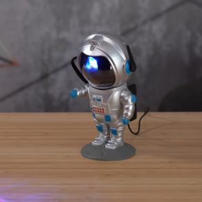   Lampa de masă Astronaut, LED RGB, 22 cm, negru - Cosmo Globo 28083 - 4,5 W, cu cablu USB de 1,2 metri