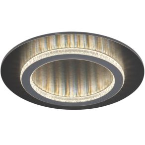   Lampă LED cu intensitate reglabilă pentru tavan, cu finisaj din cristal, 35 cm, culoare antracit - Jayden Globo 48042-24A