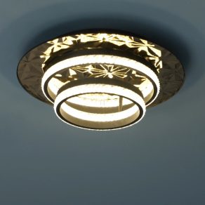   Lampă LED cu tavan glamour, cu finisaj din cristal, culoare auriu - Della II Globo 67361G