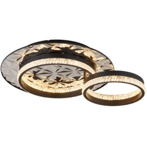   Lampă LED cu tavan glamour, cu finisaj din cristal, crom - Della II Globo 67361C