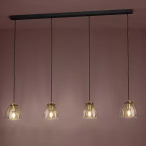   Lampă suspendată cu abajur - Jazminia Eglo 390038, cu 4 socluri E27, 220-240 V