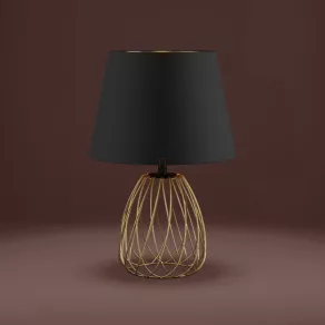   Lampă de masă din material textil, 45 cm - Jazminia Eglo 390039, cu 1 soclu E27, 220-240 V