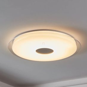   Lampă LED reglabilă pentru tavan cu efect strălucitor, 38,1 W, alb rece-cald, culoare alb-crom - Lanciano Eglo 900006