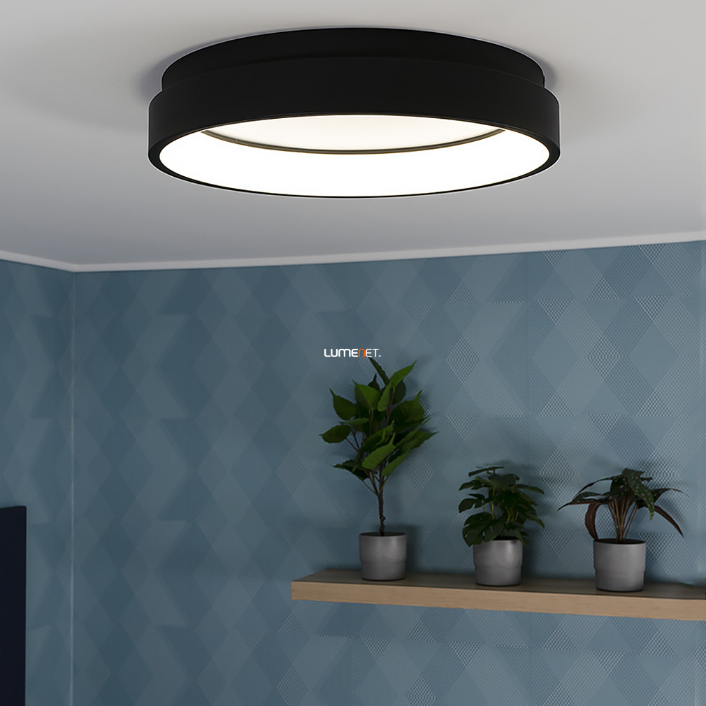 Lampă LED de tavan cu culoare reglabilă, negru - Marghera-Z- RGBW Eglo 900067