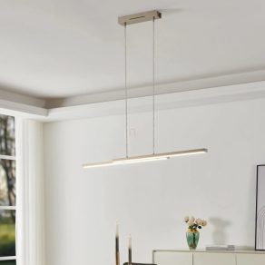   Lampă LED suspendată reglabilă 2x16 W, alb rece-cald, culoare alb-nichel - Fraioli RGBW Eglo 900077