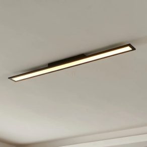   Lampă LED cu intensitate reglabilă pentru tavan, 33,5 W, alb rece-cald, 10x120 cm, alb-negru - Salobrena Eglo 900095