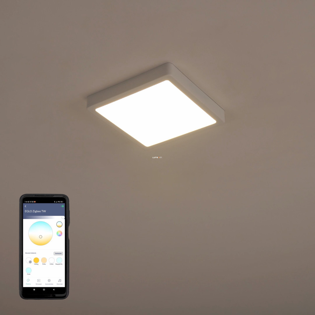 Lampa LED de tavan reglabilă 16,5 W, alb rece-alb cald, culoare albă - Fueva Eglo 900104
