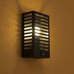   Aplică de perete cu senzor de mișcare pentru exterior, cu dungi - Alamonte 3 Eglo 900137