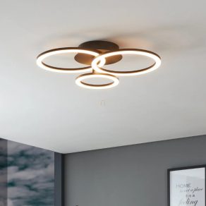   Lampă LED cu intensitate reglabilă pentru tavan, 33 W, alb rece-cald, alb și negru - Parrapos Eglo 900321