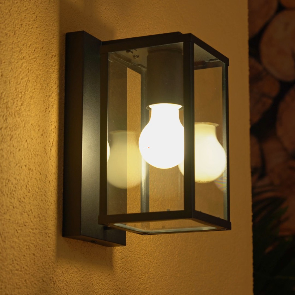 Lampă de exterior pentru perete, neagră - Budrone Eglo 900288