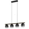 Lampă suspendată cu patru socluri, negru-gri - Filago Eglo 900186
