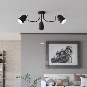   Lampă de tavan cu trei socluri, alb-negru - Loreto Eglo 900188