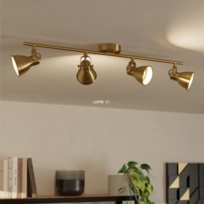   Lampă spot cu patru socluri, culoare auriu - Seras Eglo 900173