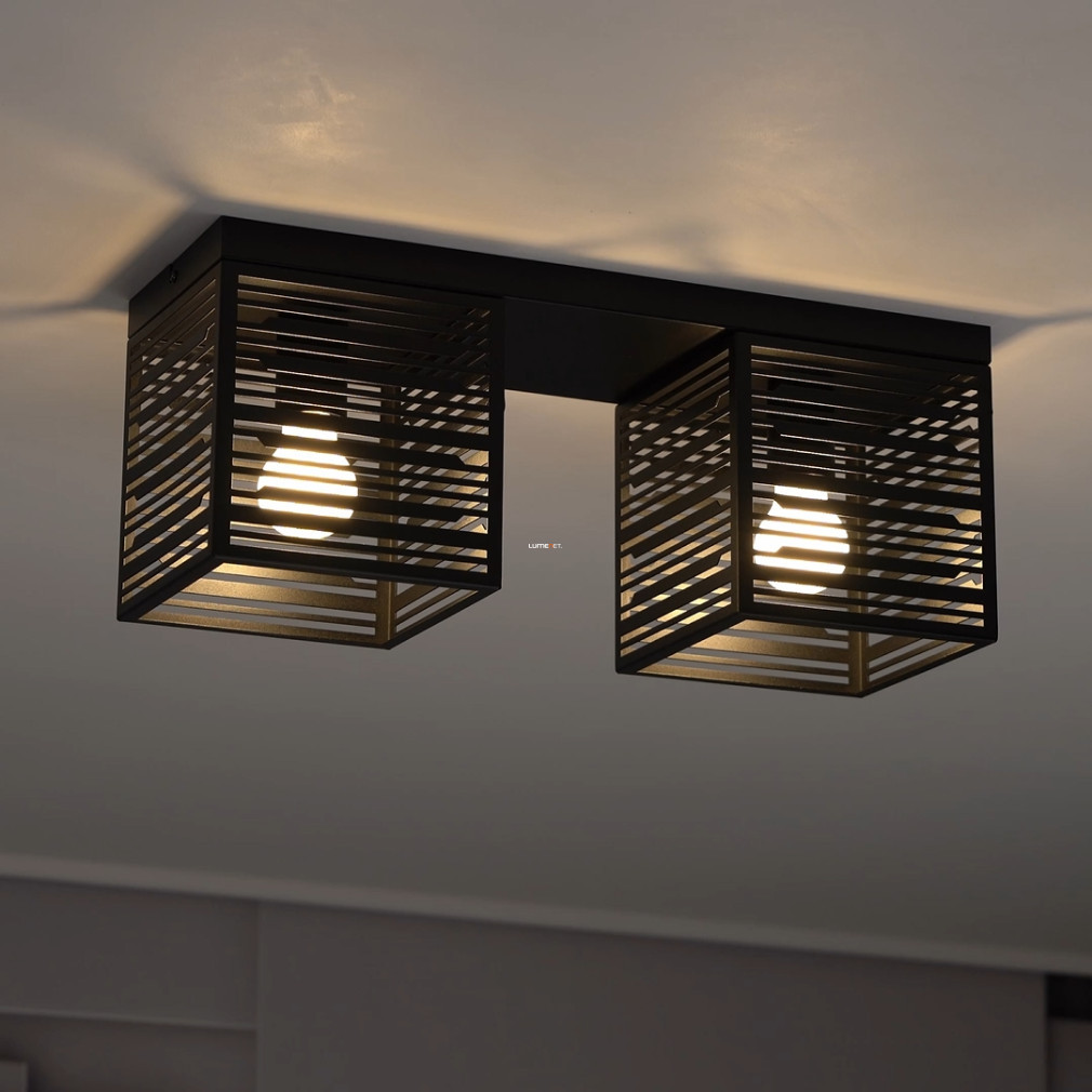 Lampa de tavan cu două becuri, negru - Piedritas Eglo 900356