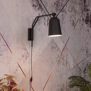 Aplică de perete, alb-negru - Loreto Eglo 900157