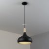 Lampă suspendată, 28 cm, lemn negru - Sabinar Eglo 900162