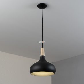 Lampă suspendată, 28 cm, lemn negru - Sabinar Eglo 900162