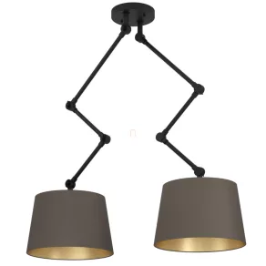   Lampă suspendată din material textil cu înălțime reglabilă - Pistunio Eglo 390199, cu 2 socluri E27, 220-240 V