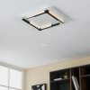 Lampă LED de tavan 25 W, alb cald, 38x38 cm, alb și negru - Zampote Eglo 900329