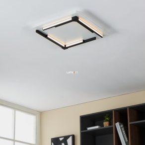   Lampă LED de tavan 25 W, alb cald, 38x38 cm, alb și negru - Zampote Eglo 900329