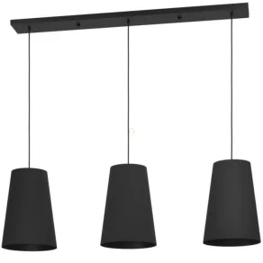   Lampă suspendată din material textil - Petrosa Eglo 390133, cu 3 socluri E27, 220-240 V