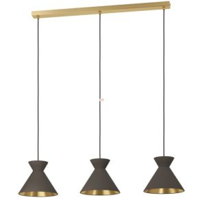   Lampă suspendată cu trei socluri, alamă maro - Nastasia Eglo 900348