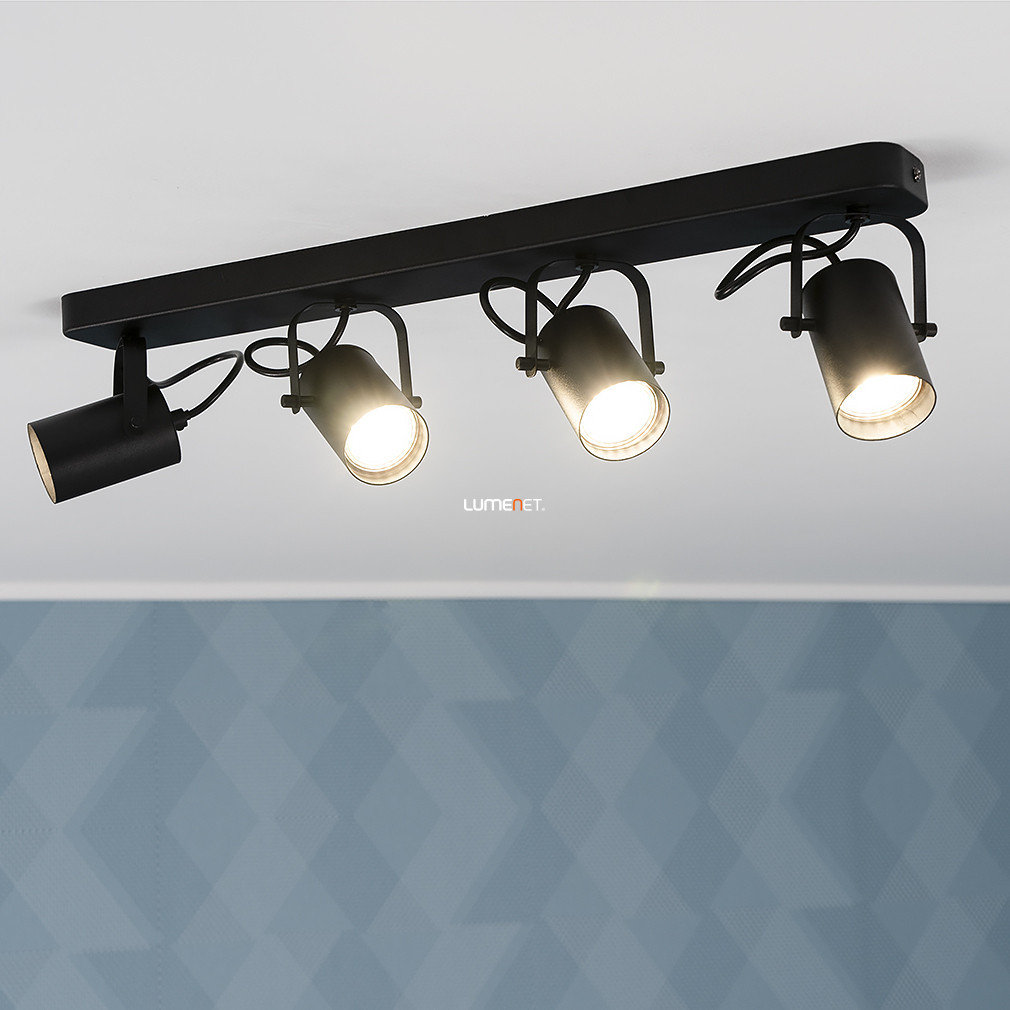 Lampa cu spot negru cu patru socluri - Sorego Eglo 900333