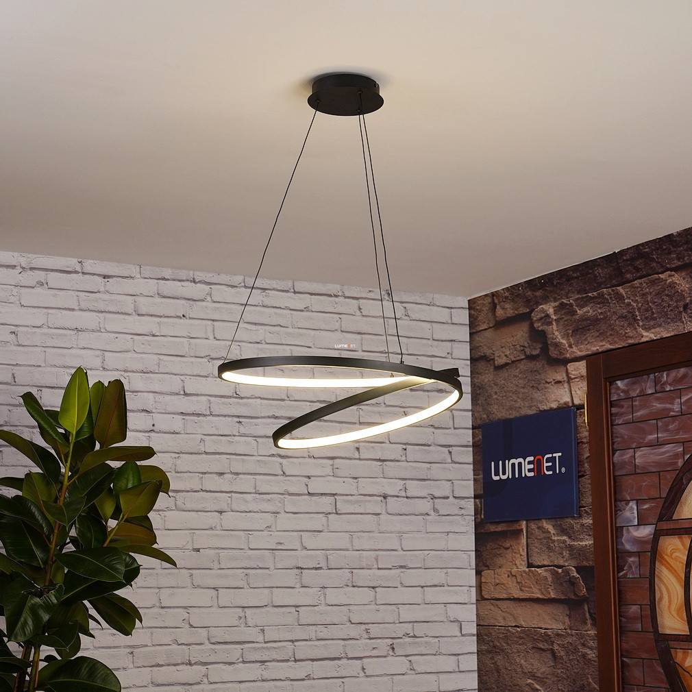 Lampa suspendată cu LED 37 W, alb cald, alb-negru - Ruotale Eglo 900472