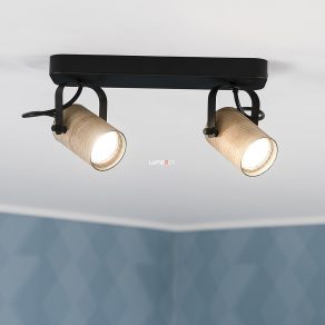   Lampă spot cu două socluri, negru natural - Cayuca Eglo 900437