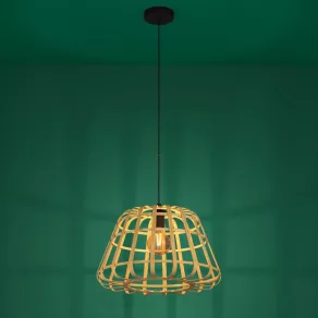   Lampă suspendată cu abajur în stil boho, 50 cm - Montezuelo Eglo 390151, cu 1 soclu E27, 220-240 V