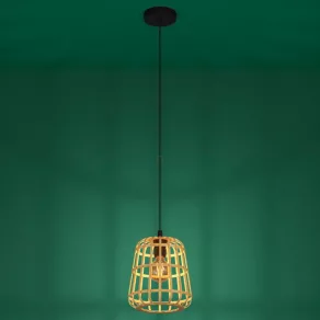   Lampă suspendată cu abajur în stil boho, 24 cm - Montezuelo Eglo 390152, cu 1 soclu E27, 220-240 V