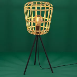   Lampă de masă în stil natural, 59 cm - Montezuelo Eglo 390154, cu 1 soclu E27, 220-240 V
