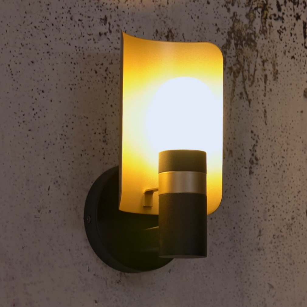 Lampa de perete, negru-auriu - Hayes Eglo 900375