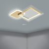 Lampă LED de tavan cu telecomandă 15 W, alb rece-cald, 33x33 cm, culoare auriu-alb - Gafares Eglo 900424