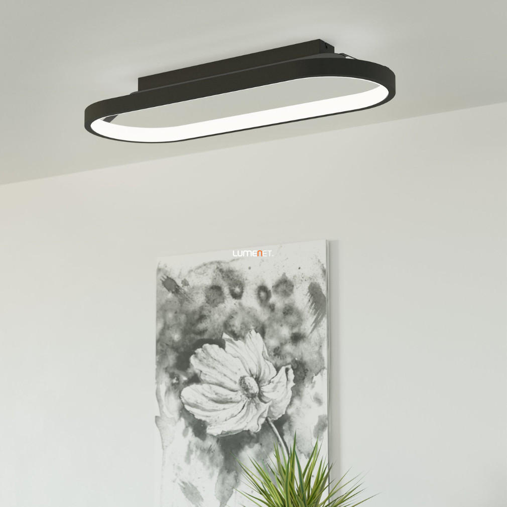 Plafon lampă LED 27 W, reglabil cu comutator, alb cald, alb-negru (Codriales)