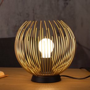   Lampă de masă, culoare auriu, 22 cm - Venezuela Eglo 900168, cu soclu 1xE27