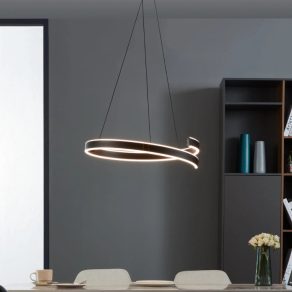   Lampă LED suspendată cu intensitate reglabilă 42,5 W, alb rece-cald, negru - Andabaia Eglo 900404