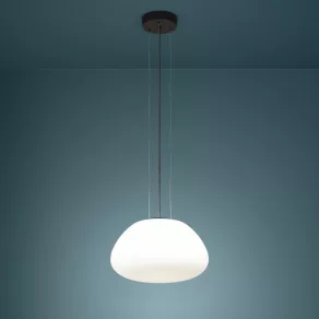   Lampă suspendată din sticlă, 41,5 cm - Balmes Eglo 390201, cu 1 soclu E27, 220-240 V