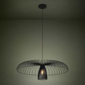   Lampă suspendată cu abajur, 77 cm - Champerico Eglo 390216, cu 1 soclu E27, 220-240 V