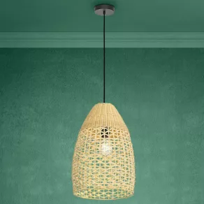   Lampă suspendată în stil boho, 35 cm - Sambucona Eglo 390237, cu 1 soclu E27, 220-240 V