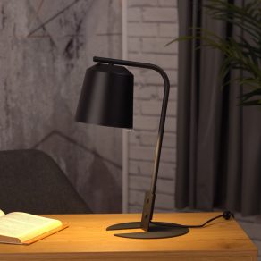   Lampă de masă, neagră, 44 cm - Oneda Eglo 900393, cu soclu 1xE27